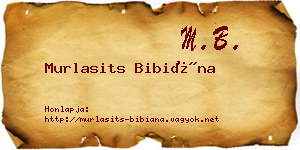 Murlasits Bibiána névjegykártya